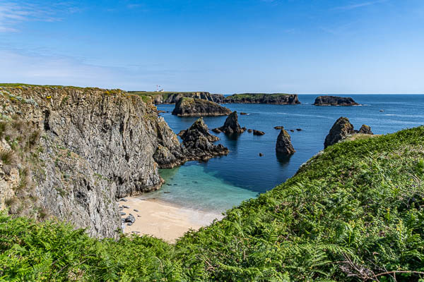 Port Goulphar, plage, pointe du Talut, îles de Domois
