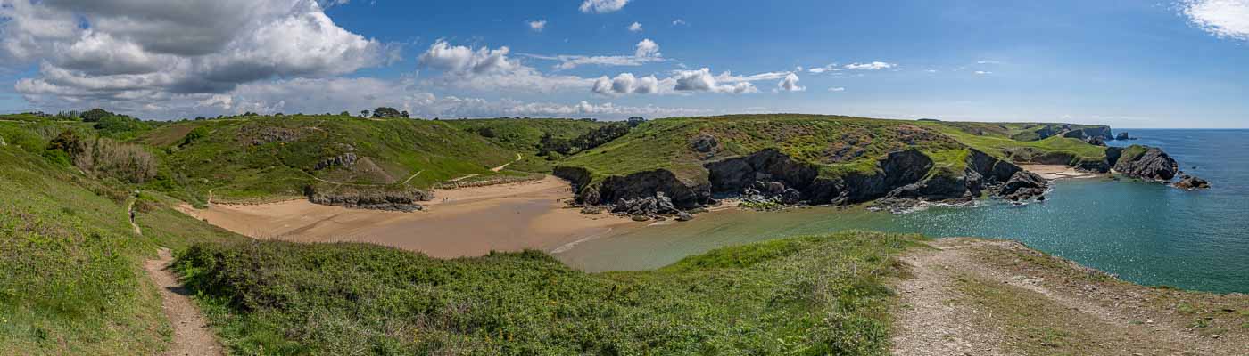 Plage d'Herlin, plage de Baluden, pointe de Saint-Marc