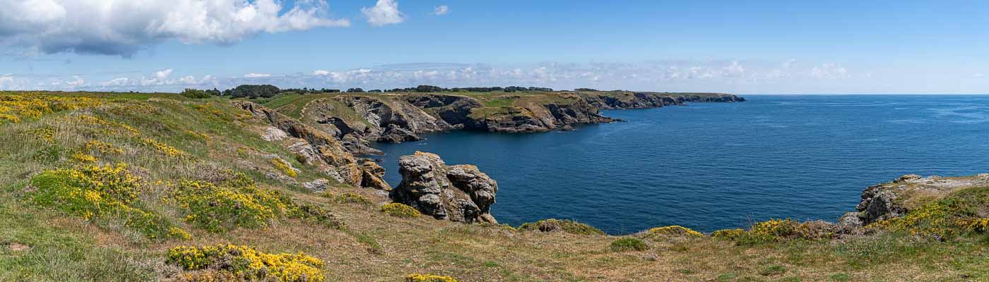 Belle-Île, GR 340, Kastell Branl : pointe du Skeul