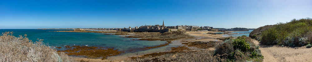 Saint-Malo depuis le  Grand Bé