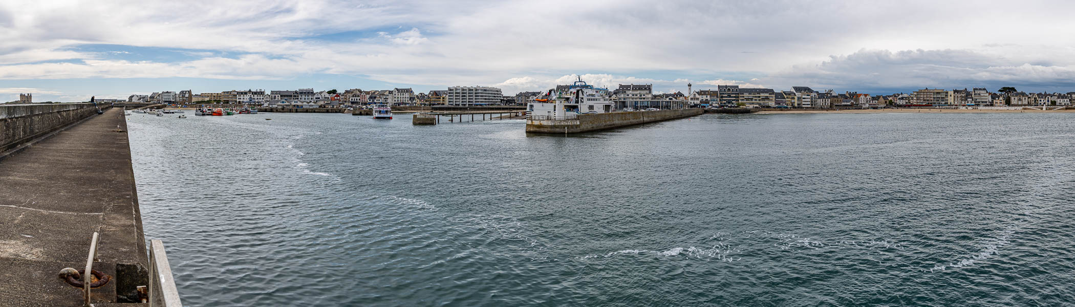 GR 34, Quiberon, Port-Maria : panorama depuis le môle