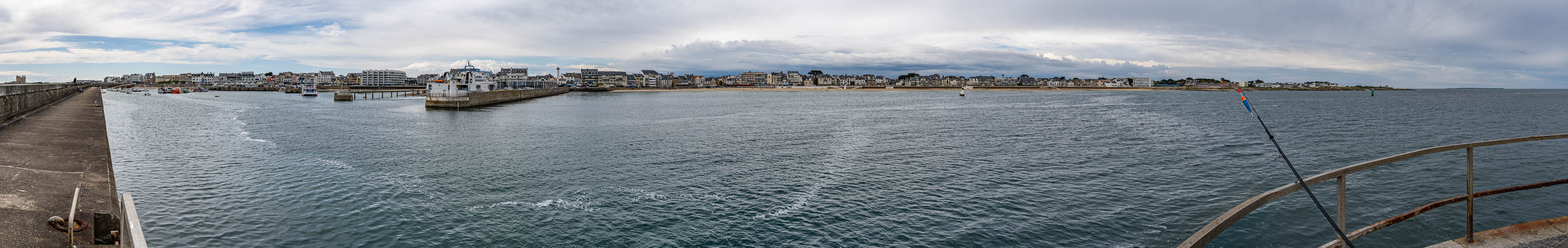 GR 34, Quiberon, Port-Maria : panorama depuis le môle