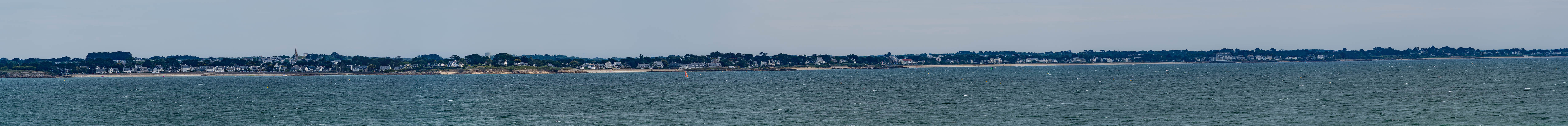 GR 34, Saint-Pierre-Quiberon, Kerhostin : vue vers Carnac