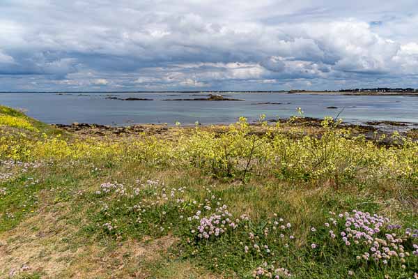 Saint-Pierre-Quiberon, Beg en Aud : vue nord, plages de Plouharnel, Penthièvre