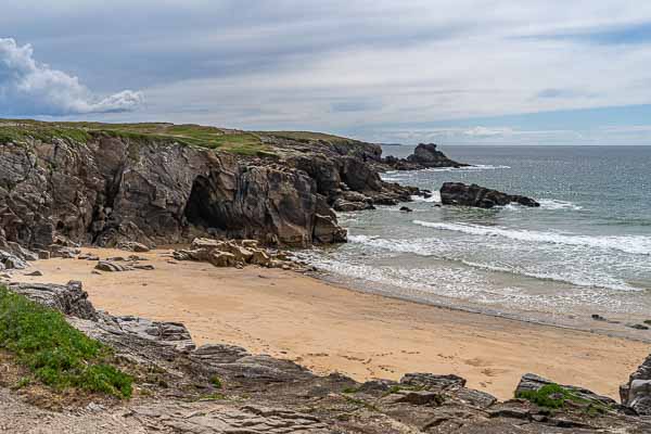 Côte Sauvage de Quiberon : plage de port Goulom, pointe de port Stang