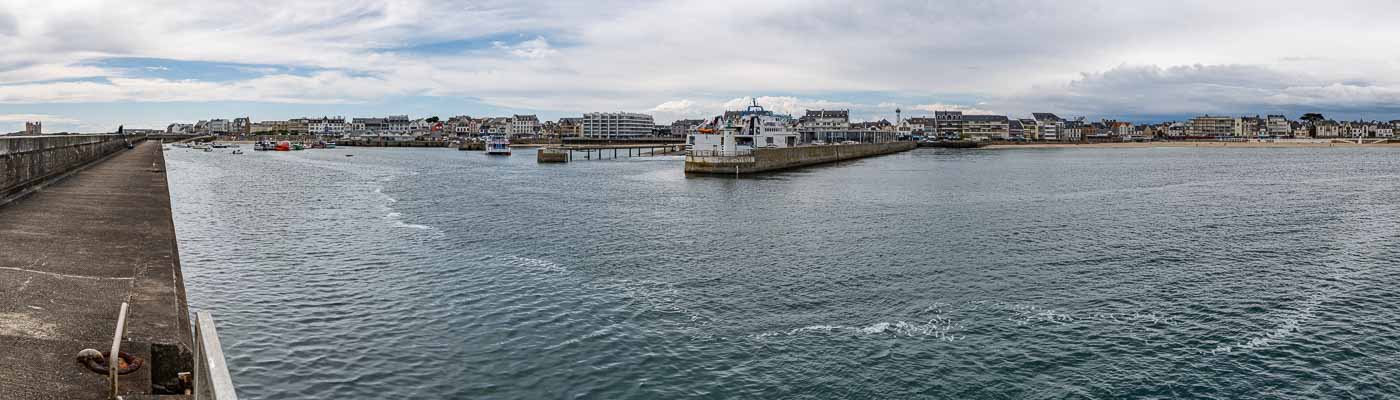 Quiberon, Port-Maria : panorama depuis le môle