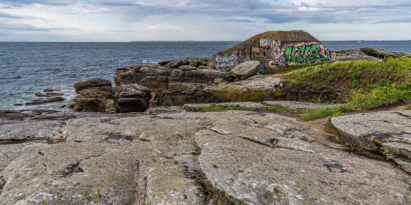 Quiberon, Beg er Vil : blockhaus, Belle-Île au loin