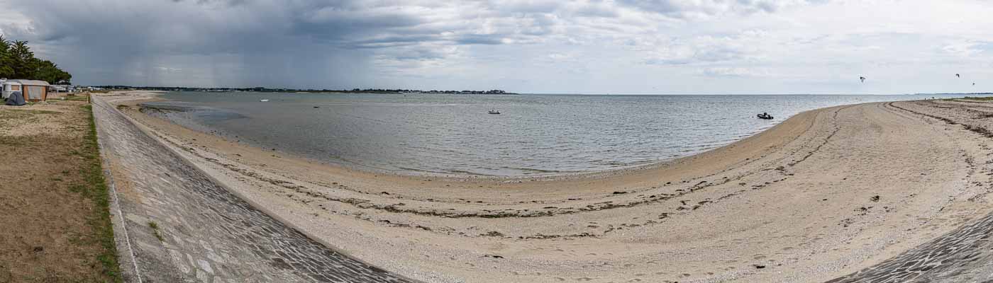 Plouharnel, les Sables Blancs : vue vers Carnac