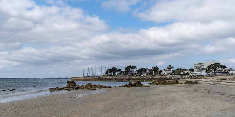 Carnac, grande plage : yacht-club