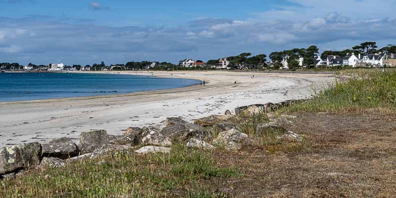 Carnac : grande plage depuis la pointe Churchill
