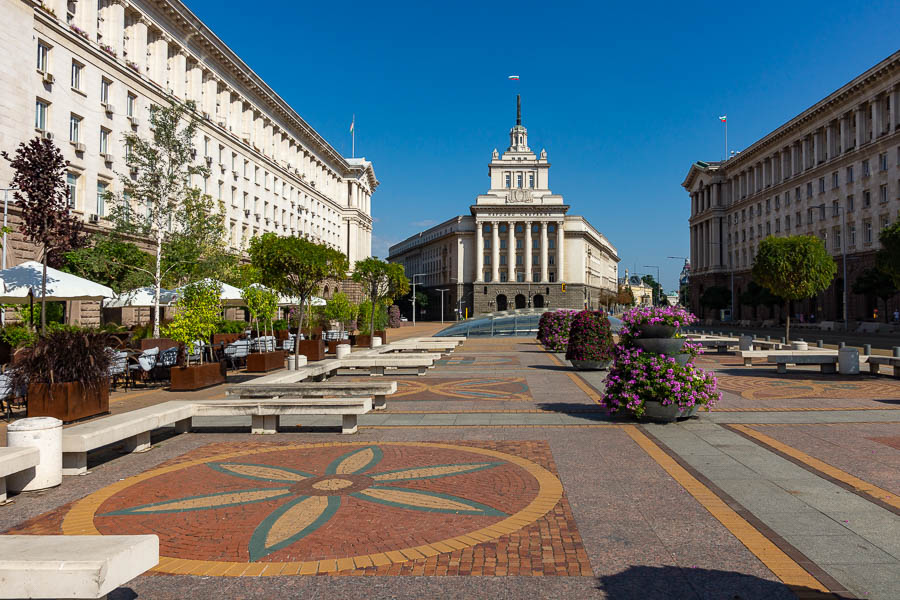 Sofia : Maison du Parti, place Nezavisimost