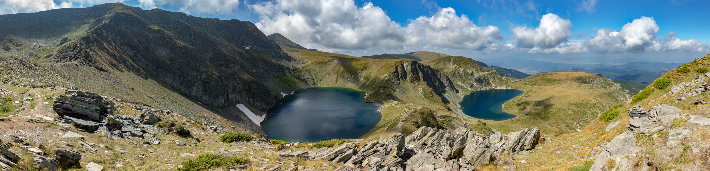 Massif de Rila : panorama du pic des Lacs, 2540 m