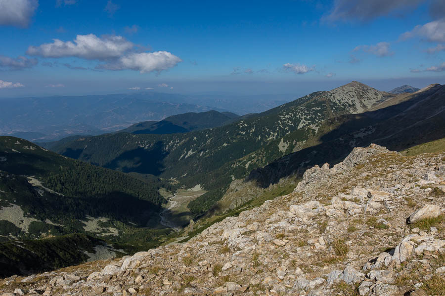 Massif de Pirin : mont Vihren, vue ouest