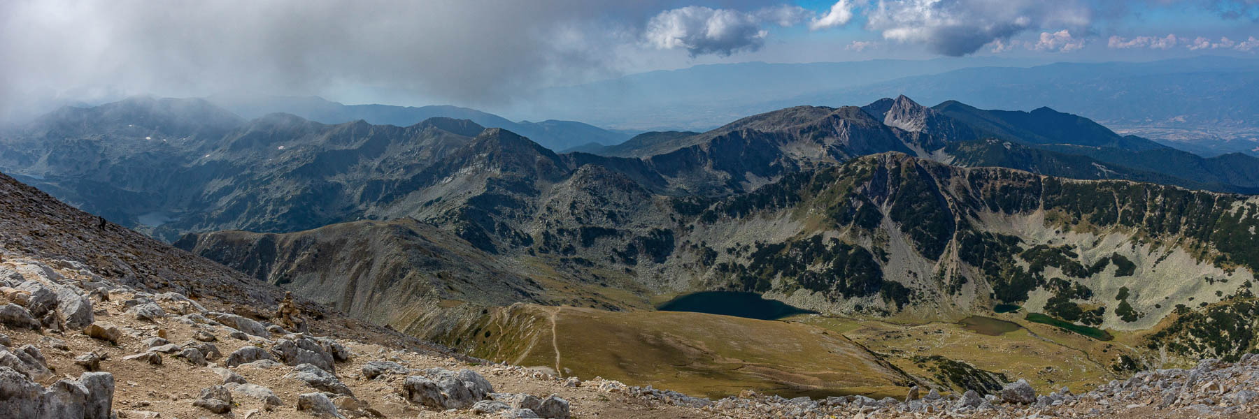 Massif de Pirin : mont Vihren, vue sud