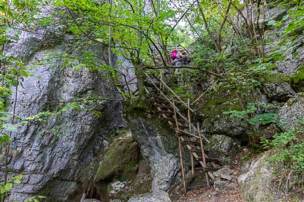 Sentier « Borov Kamak » : échelles