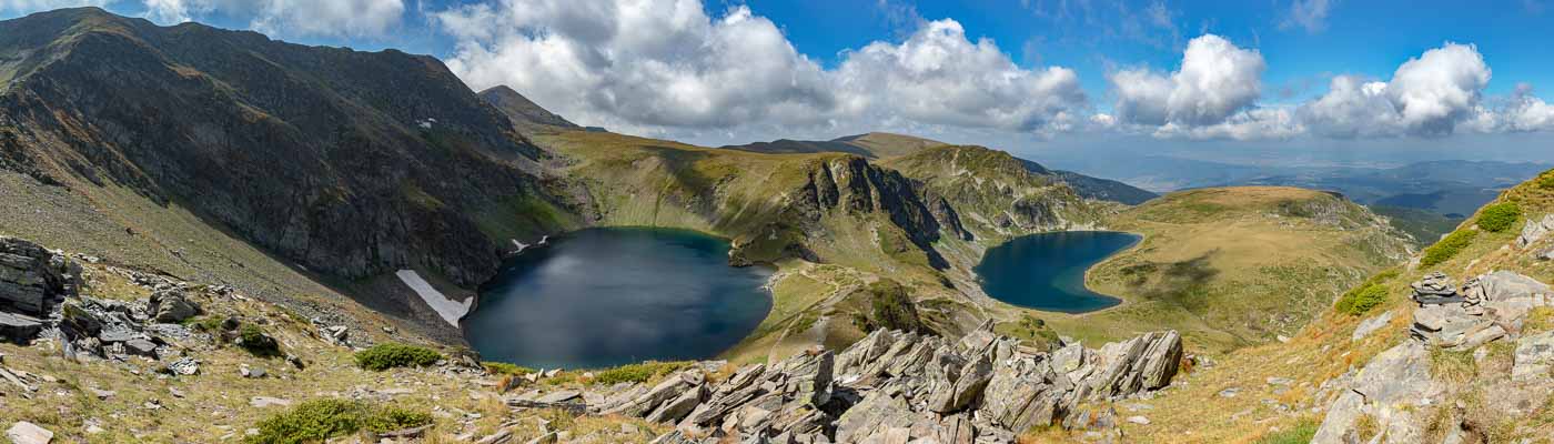 Massif de Rila : panorama du pic des Lacs, 2540 m