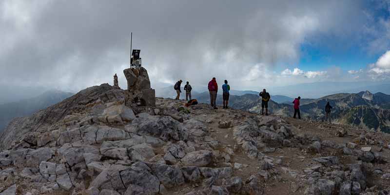 Massif de Pirin : mont Vihren, 2914 m, sommet