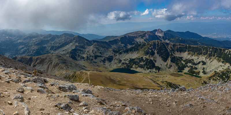 Massif de Pirin : mont Vihren, vue sud