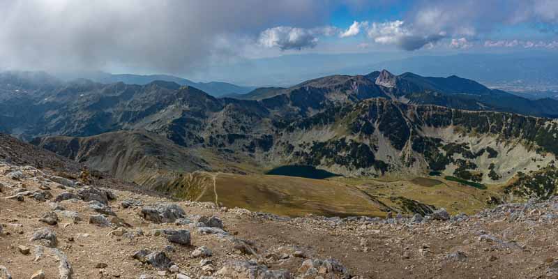 Massif de Pirin : mont Vihren, vue sud