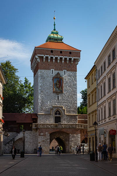 Cracovie : porte Saint-Florian