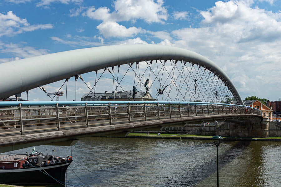 Cracovie : pont Bernatka
