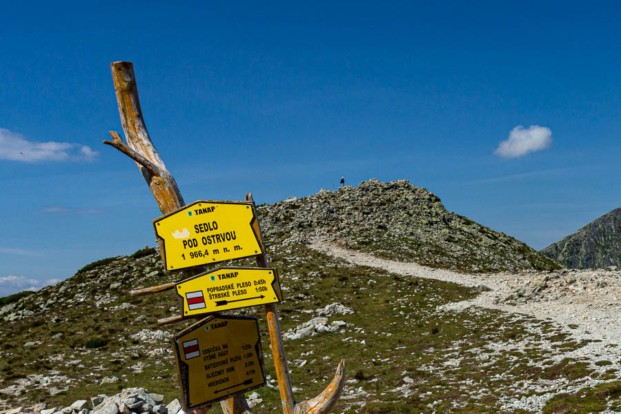 Col sous Ostrvou, 1966 m, et Ostvra, 1984 m