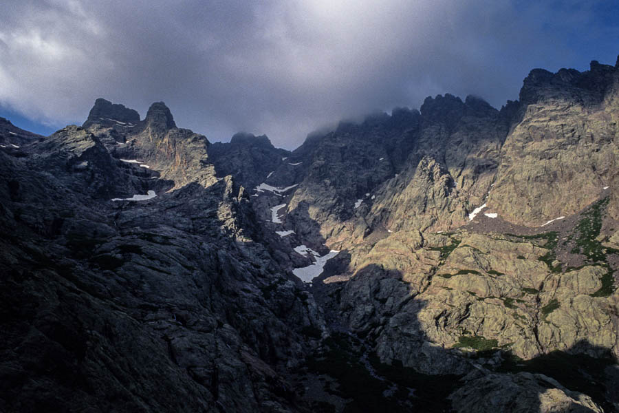 Face nord du massif du Cintu