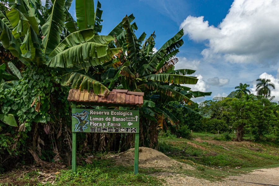 Entrée de la réserve écologique de Banao