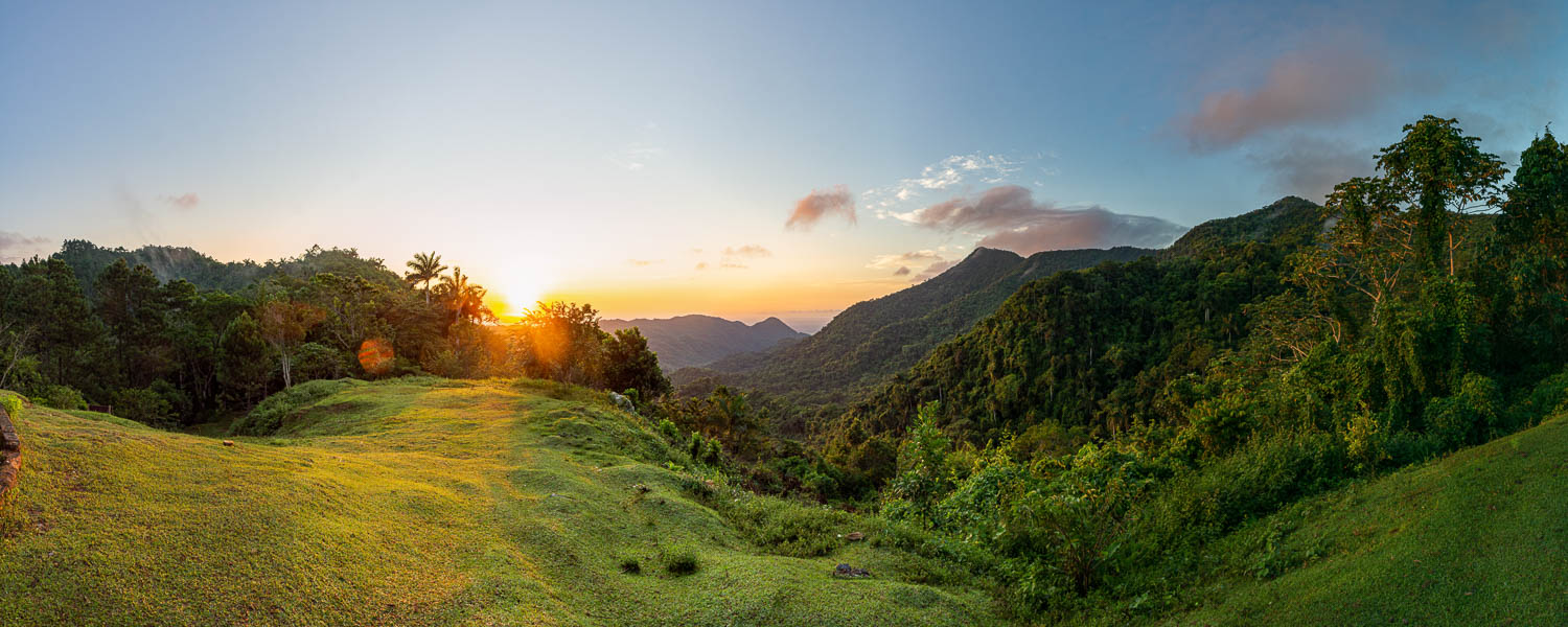 Réserve de Banao : refuge de la Sabina, lever de soleil