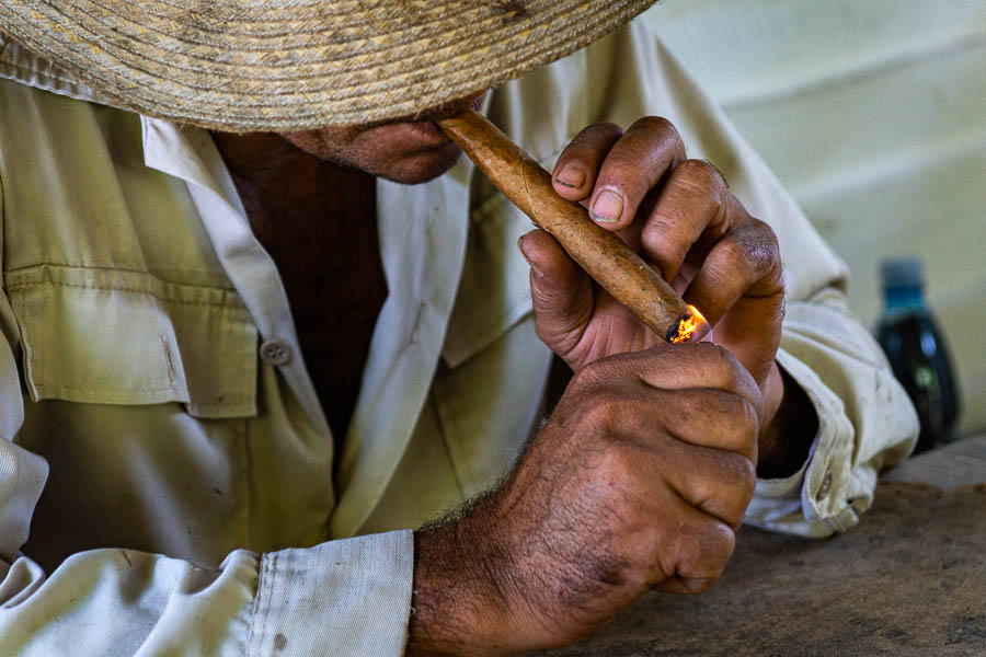 Viñales : fabrication d'un cigare