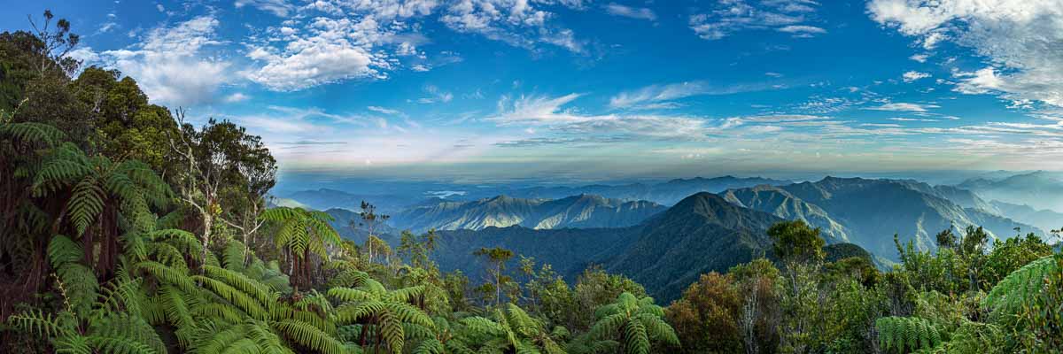 Montée au pic Turquino : vue vers le nord et le nord-ouest