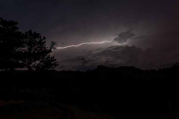 Refuge de la Sabina, orage