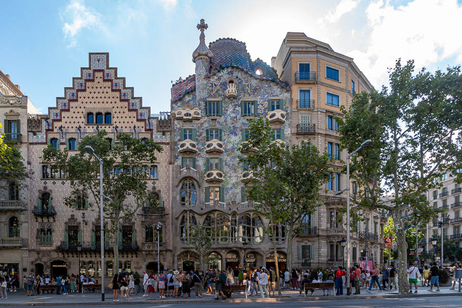 Barcelone : casa Amatller et casa Batlló