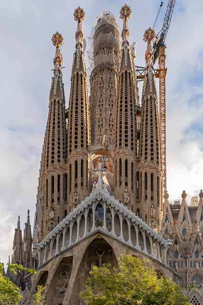 Barcelone : Sagrada Família, façade de la Passion