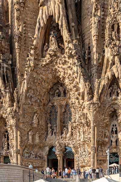 Barcelone : Sagrada Família, façade de la Nativité