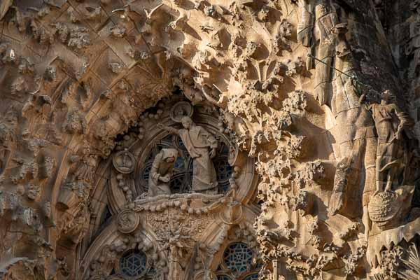 Barcelone : Sagrada Família, façade de la Nativité
