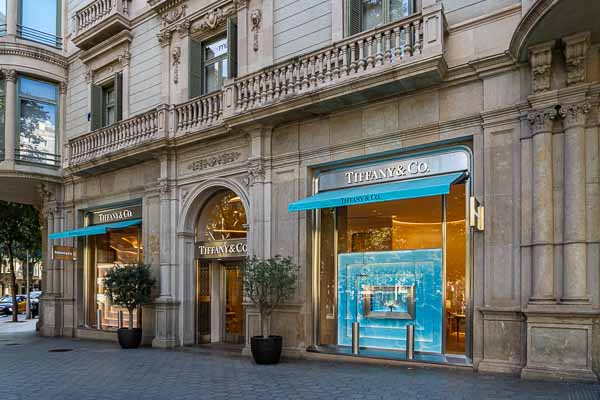Barcelone, passeig de Gràcia : Tiffany