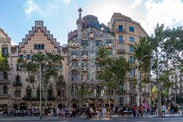 Barcelone : casa Amatller et casa Batlló