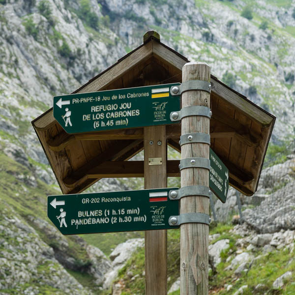 Départ du sentier de Bulnes, 260 m