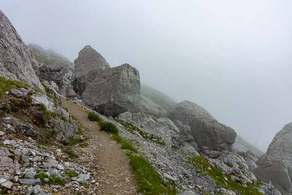 Chute de pierres