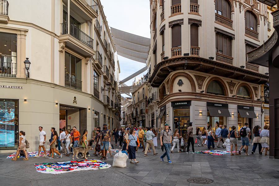 Séville, carrefour calle Rioja et calle Teluán