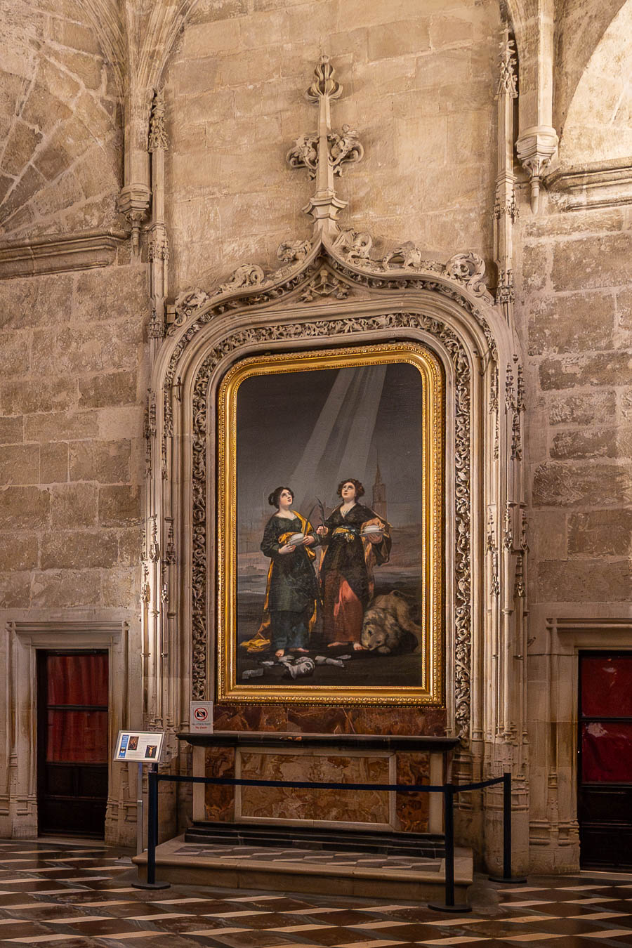 Séville, cathédrale : sacristie des calices, « Santas Justa y Rufina » par Goya