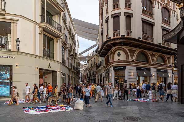 Séville, carrefour calle Rioja et calle Teluán