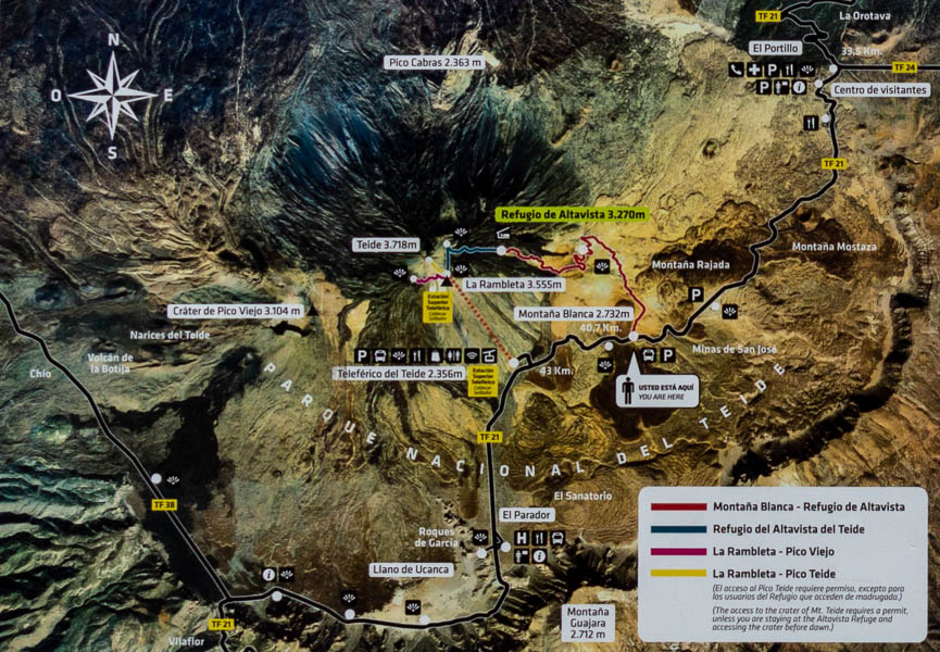 Teide : plan