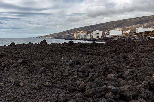 Malpaís de Güímar : coulée de lave près d'El Puertito