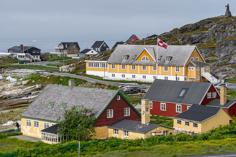 Nuuk : maison de Hans Egede et ancien hôpital