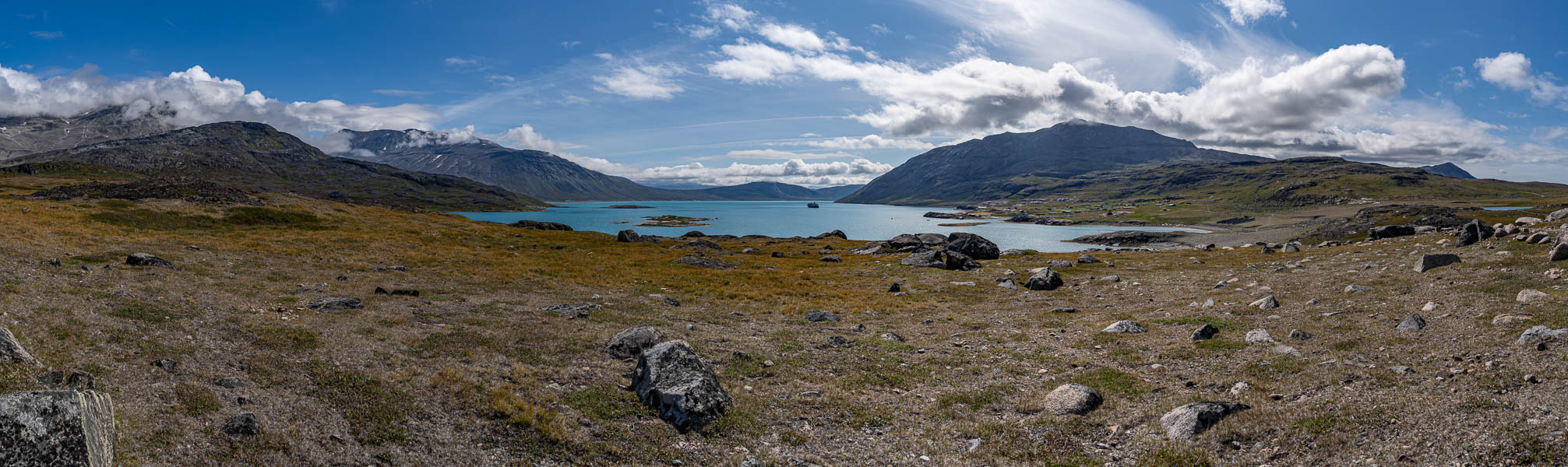 Igaliku : retour de la randonnée, vue sur le fjord