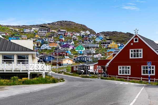 Qaqortoq : maisons multicolores