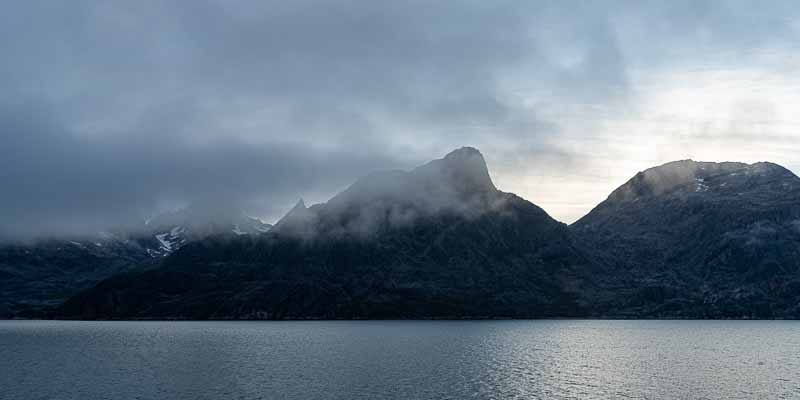 Ikamiut Kangerluarsuat, fjord entre Sermersuut et la côte