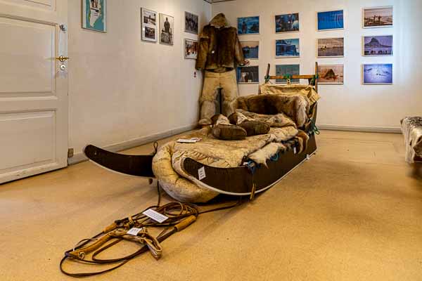 Sisimiut, musée : traîneau
